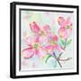 Pink Dogwood II-Beverly Dyer-Framed Art Print