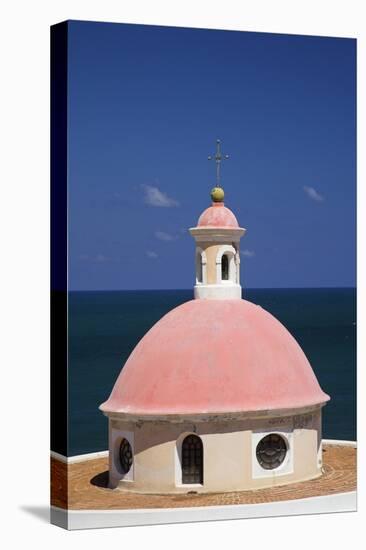 Pink Dome at El Morro Fortress-Onne van der Wal-Stretched Canvas