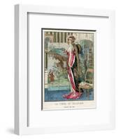 Pink Dress and Screen 1912-Abel Faivre-Framed Art Print