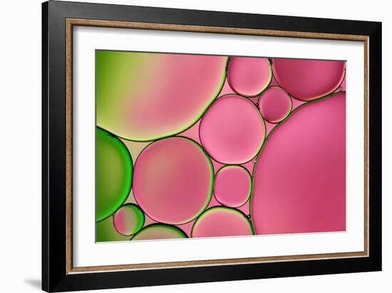 Pink Drops-Cora Niele-Framed Giclee Print