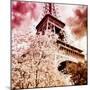 Pink Eiffel - In the Style of Oil Painting-Philippe Hugonnard-Mounted Giclee Print