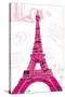 Pink Eiffel-OnRei-Stretched Canvas