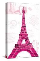 Pink Eiffel-OnRei-Stretched Canvas