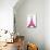 Pink Eiffel-OnRei-Stretched Canvas displayed on a wall