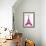 Pink Eiffel-OnRei-Framed Art Print displayed on a wall