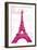 Pink Eiffel-OnRei-Framed Art Print