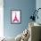 Pink Eiffel-OnRei-Framed Art Print displayed on a wall