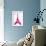 Pink Eiffel-OnRei-Framed Art Print displayed on a wall