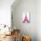 Pink Eiffel-OnRei-Mounted Art Print displayed on a wall