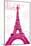 Pink Eiffel-OnRei-Mounted Art Print