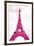 Pink Eiffel-OnRei-Framed Art Print