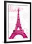Pink Eiffel-OnRei-Framed Art Print