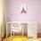 Pink Eiffel-OnRei-Art Print displayed on a wall