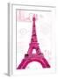 Pink Eiffel-OnRei-Framed Art Print