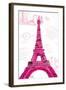 Pink Eiffel-OnRei-Framed Art Print