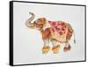 Pink Elephant II-Janice Gaynor-Framed Stretched Canvas