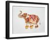 Pink Elephant II-Janice Gaynor-Framed Art Print