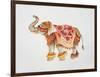 Pink Elephant II-Janice Gaynor-Framed Art Print