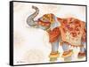 Pink Elephant II-Janice Gaynor-Framed Stretched Canvas