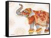 Pink Elephant II-Janice Gaynor-Framed Stretched Canvas