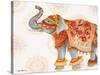 Pink Elephant II-Janice Gaynor-Stretched Canvas