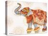 Pink Elephant II-Janice Gaynor-Stretched Canvas