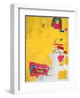 Pink Elephant with Fire Engine, 1984-Jean-Michel Basquiat-Framed Giclee Print