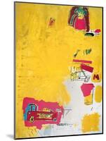 Pink Elephant with Fire Engine, 1984-Jean-Michel Basquiat-Mounted Giclee Print