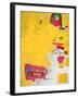 Pink Elephant with Fire Engine, 1984-Jean-Michel Basquiat-Framed Premium Giclee Print
