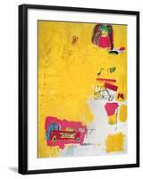 Pink Elephant with Fire Engine, 1984-Jean-Michel Basquiat-Framed Giclee Print