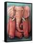 Pink Elephant-Leah Saulnier-Framed Stretched Canvas