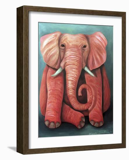 Pink Elephant-Leah Saulnier-Framed Giclee Print