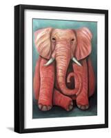 Pink Elephant-Leah Saulnier-Framed Giclee Print