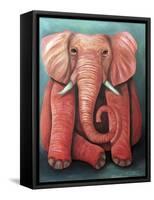 Pink Elephant-Leah Saulnier-Framed Stretched Canvas