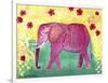 Pink Elephant-Jennifer McCully-Framed Premium Giclee Print