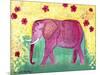 Pink Elephant-Jennifer McCully-Mounted Premium Giclee Print