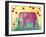 Pink Elephant-Jennifer McCully-Framed Giclee Print