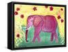 Pink Elephant-Jennifer McCully-Framed Stretched Canvas