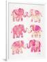 Pink Elephants-Cat Coquillette-Framed Art Print