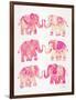 Pink Elephants-Cat Coquillette-Framed Art Print