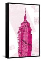 Pink Empire-OnRei-Framed Stretched Canvas
