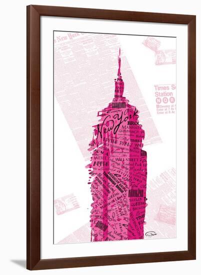 Pink Empire-OnRei-Framed Art Print