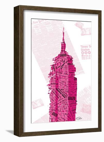 Pink Empire-OnRei-Framed Art Print