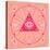 Pink Evil Eye Mandala-Cat Coquillette-Stretched Canvas