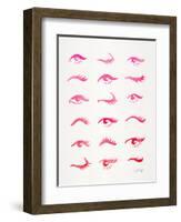 Pink Eyes-Cat Coquillette-Framed Giclee Print