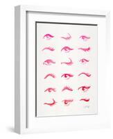 Pink Eyes-Cat Coquillette-Framed Giclee Print