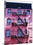 Pink Facade and Stairs in Soho, New York, New York State, USA-I Vanderharst-Mounted Photographic Print