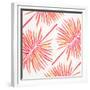 Pink FanPalm Pattern-Cat Coquillette-Framed Giclee Print