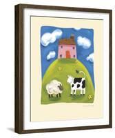 Pink Farmhouse-Sophie Harding-Framed Giclee Print