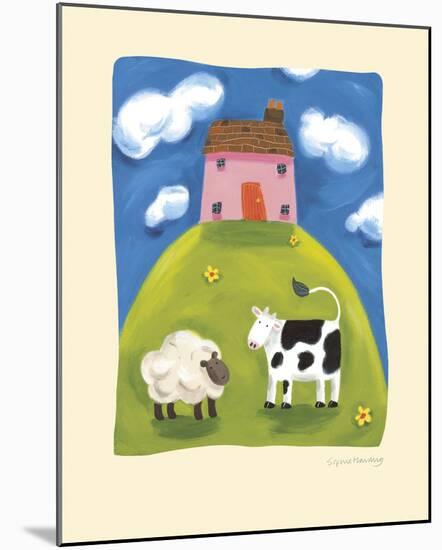 Pink Farmhouse-Sophie Harding-Mounted Giclee Print